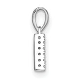 14k White Gold Diamond Initial A Pendant, Pavé Letter Charm Monogram Jewelry for Women