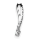 14k White Gold Heart Pendant with Diamonds, Romantic Fine Jewelry for Women