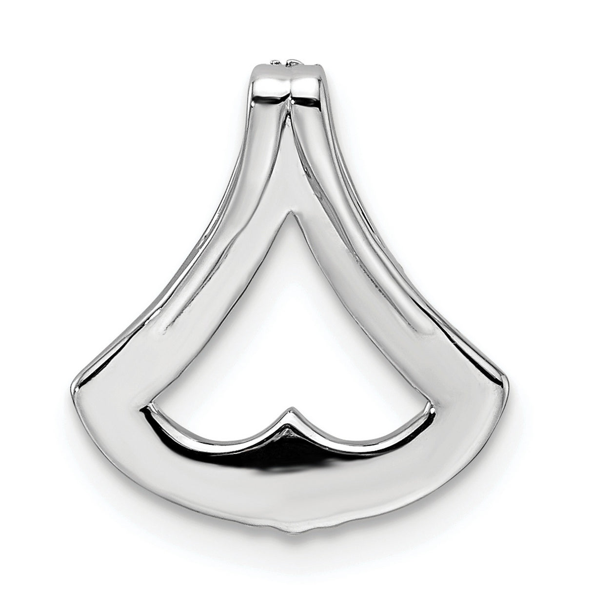 14k White Gold Heart Pendant with Diamonds, Romantic Fine Jewelry for Women