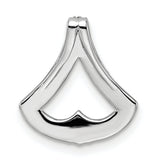 14k White Gold Heart Pendant with Diamonds, Romantic Fine Jewelry for Women