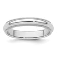White Gold Milgrain, Comfort Fit wedding band ring
