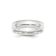 White Gold Milgrain, Comfort Fit wedding band ring