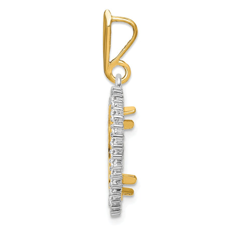 14 mm 14k Multi-Tone Gold coin bezel for 14 mm Coin — alternate view