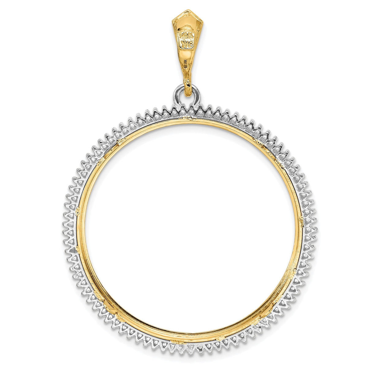 34 mm 14k Multi-Tone Gold coin bezel for 34.2 mm Coin — additional image