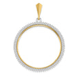 34 mm 14k Multi-Tone Gold coin bezel for 34.2 mm Coin