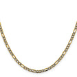 14K Yellow Gold 3.2 mm Figaro Chain Necklace, Polished