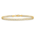 14K Yellow Gold 3.4 mm Curb Chain Bracelet, Polished