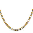 14K Yellow Gold 4.3 mm Curb Chain Necklace, Polished
