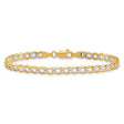 14K Yellow Gold 4.3 mm Curb Chain Bracelet, Polished