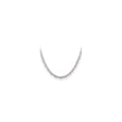 925 White Gold 4.5 mm Polished Chain Necklace