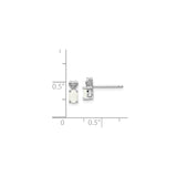 Sterling Silver Opal Stud Earrings with Heart Motif and Diamond Accents