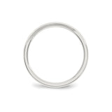 Sterling Silver Beveled Edge, Comfort Fit wedding band ring alternate angle