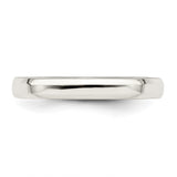 Sterling Silver Beveled Edge, Comfort Fit wedding band ring detail view