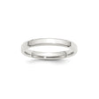 Sterling Silver Beveled Edge, Comfort Fit wedding band ring