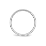 Sterling Silver Beveled Edge wedding band ring alternate angle