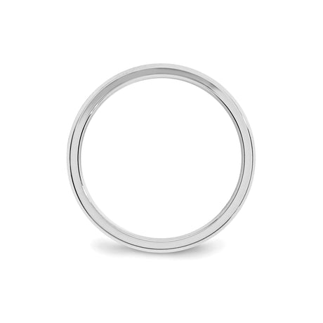 Sterling Silver Beveled Edge wedding band ring alternate angle