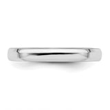 Sterling Silver Beveled Edge wedding band ring detail view