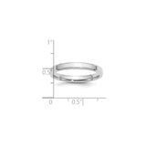 Sterling Silver Beveled Edge wedding band ring shown for scale