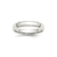 Sterling Silver Beveled Edge, Comfort Fit wedding band ring