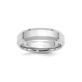 Sterling Silver Beveled Edge wedding band ring