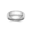 Sterling Silver Beveled Edge wedding band ring