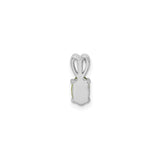 Sterling Silver Heart Pendant with Oval Peridot, Romantic Bail Design, August Birthstone Jewelry