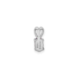 Sterling Silver Amethyst Pendant with Heart Bail Design, February Birthstone Jewelry for Women