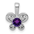 Amethyst Charm Pendant in Real 925 Sterling Silver