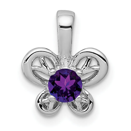 Amethyst Charm Pendant in Real 925 Sterling Silver
