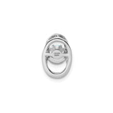 Sterling Silver Pendant with Oval Aquamarine, Modern Minimalist Design for Women