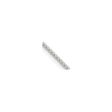 925 White Gold 1.15 mm Box Chain Necklace, Polished alternate angle