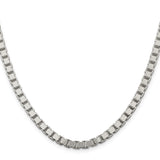 925 White Gold 4.5 mm Box Chain Necklace, Polished