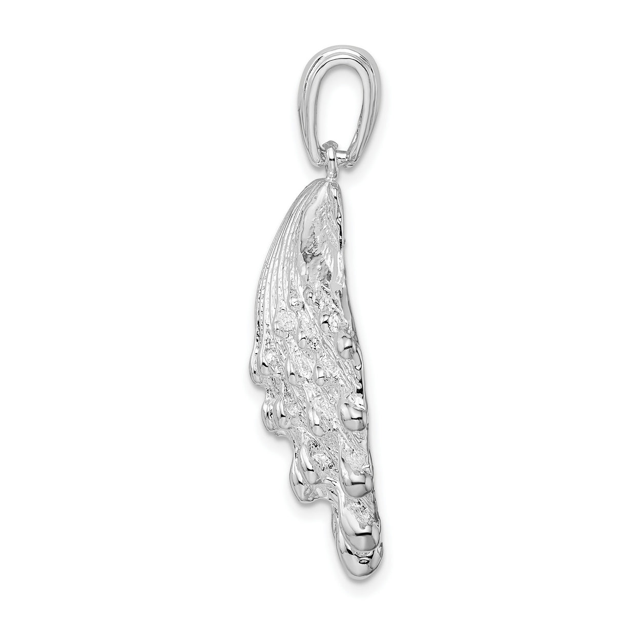 Sterling Silver Scallop Shell Pendant, Camino de Santiago Symbol, Christian Nautical Jewelry