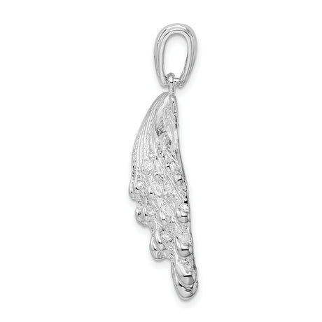 Sterling Silver Scallop Shell Pendant, Camino de Santiago Symbol, Christian Nautical Jewelry