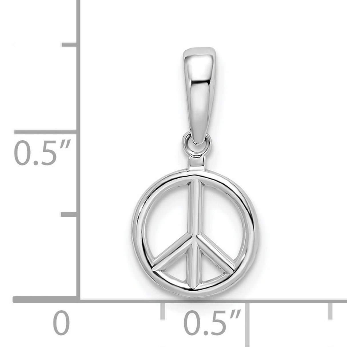 Sterling Silver Peace Sign Pendant, Boho Hippie Style Spiritual Charm for Women and Unisex Wear