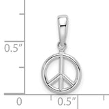 Sterling Silver Peace Sign Pendant, Boho Hippie Style Spiritual Charm for Women and Unisex Wear