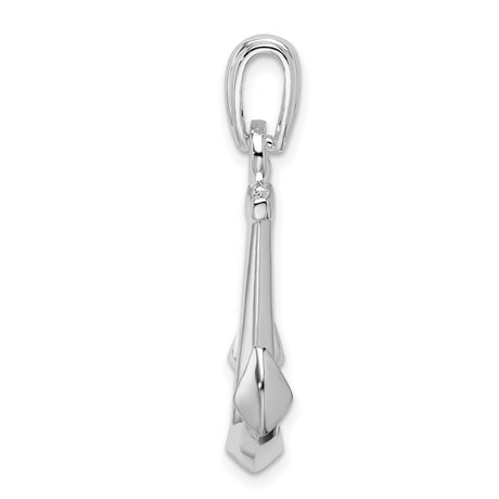 Sterling Silver Anchor Pendant, Nautical Symbol of Hope, Strength, and Faith