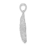 Sterling Silver Starfish Pendant, Textured Ocean-Inspired Nautical Jewelry for Women