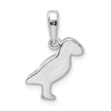 Sterling Silver Puffin Pendant, Detailed 3D Bird Charm, Coastal Wildlife Theme for Women or Unisex