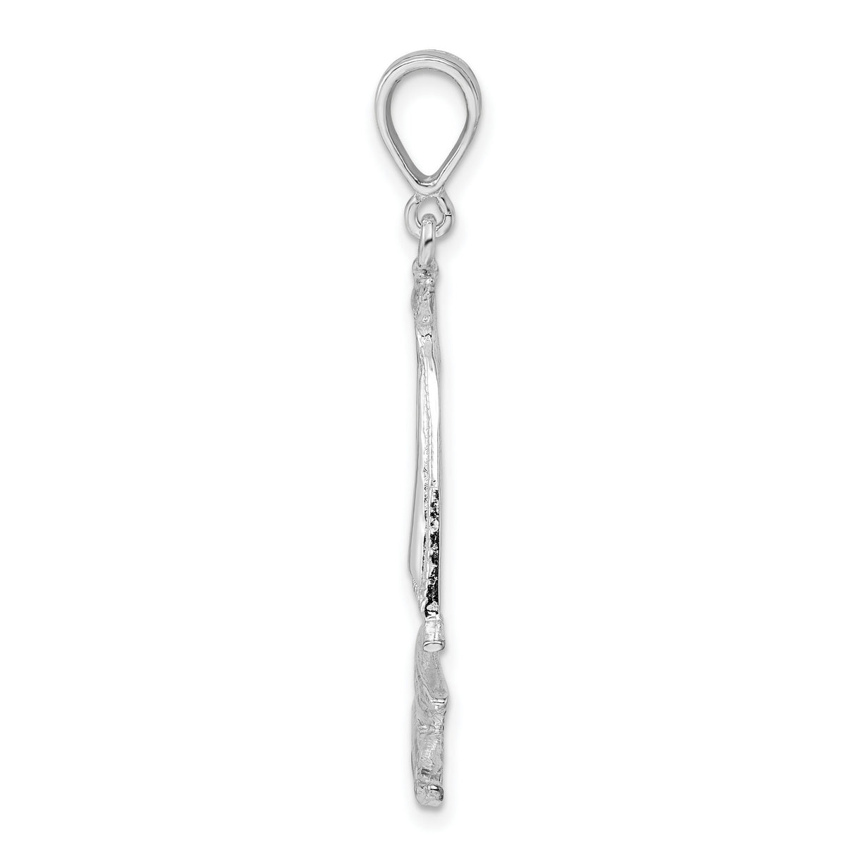Sterling Silver Sailboat Pendant with Wave Detail, Nautical Open Design for Ocean Lovers