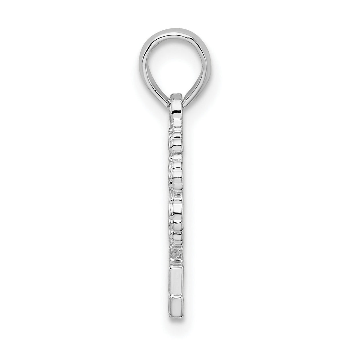 Sterling Silver Palm Tree Pendant, Tropical Siesta Key Beach Charm for Women