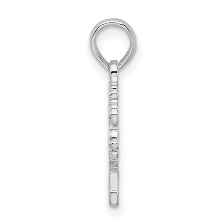 Sterling Silver Palm Tree Pendant, Tropical Siesta Key Beach Charm for Women