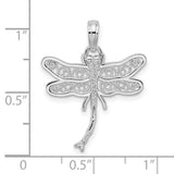 Sterling Silver Dragonfly Pendant with Filigree Wings, Nature Inspired Boho Jewelry for Women