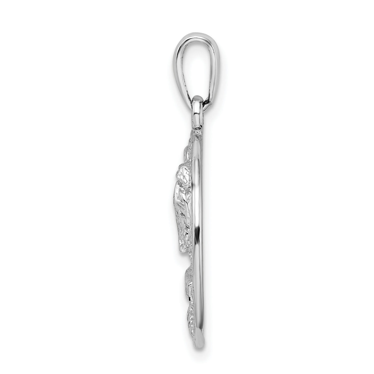 Sterling Silver Palm Tree Pendant with Marco Is Engraving, Tropical Beach Charm
