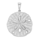 Sterling Silver Pendant with Sand Dollar Ocean Design, Nautical Coastal Jewelry for Women