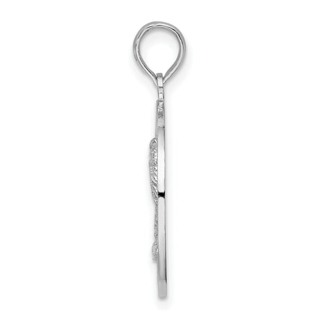 Sterling Silver Palm Tree Pendant, Tropical Beach Design, Coastal Travel Jewelry for Women
