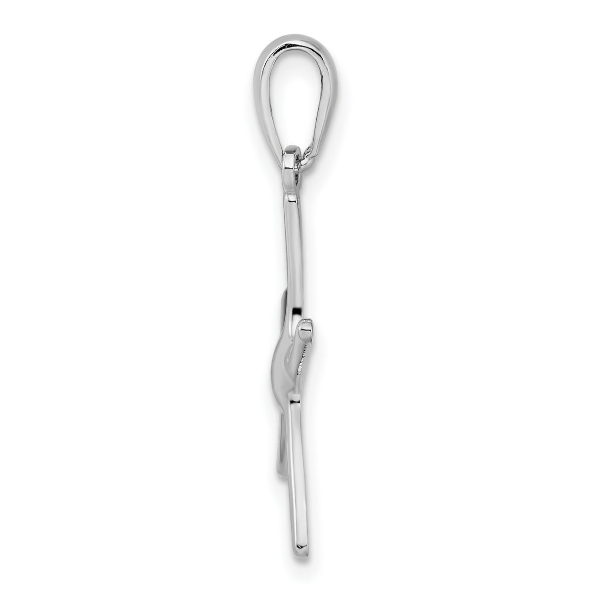 Polished Starfish Charm Pendant in Real 925 Sterling Silver