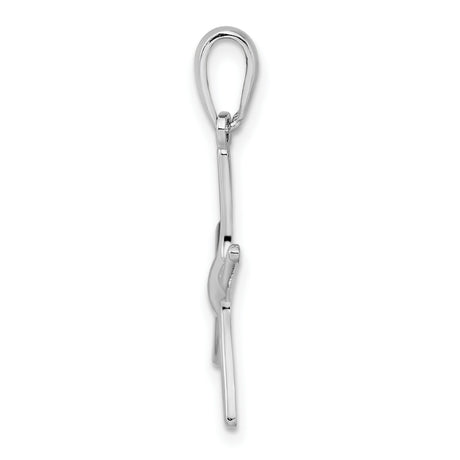Polished Starfish Charm Pendant in Real 925 Sterling Silver