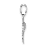 Sterling Silver Dolphin Pendant with Jumping Dolphin Design, Nautical Ocean Charm for Women or Unisex Wear