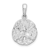Sterling Silver Sand Dollar Pendant with Star, Ocean Inspired Coastal Jewelry for Women
